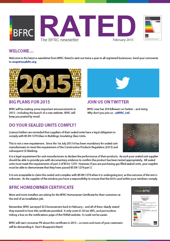 RATED newsletter A4